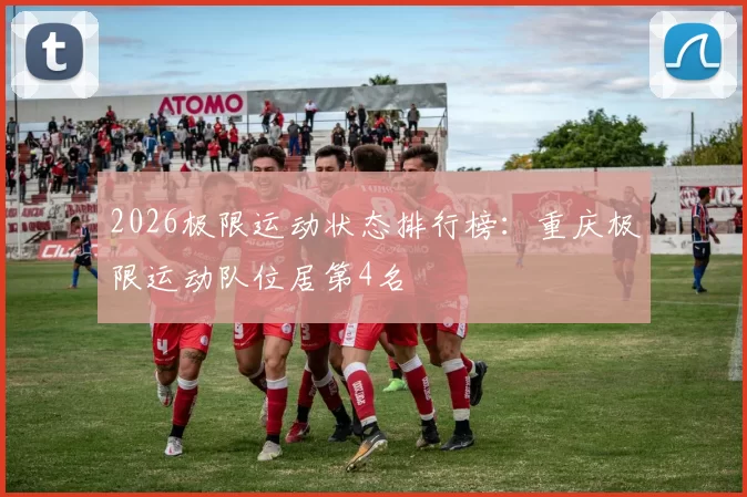 2026极限运动状态排行榜：重庆极限运动队位居第4名